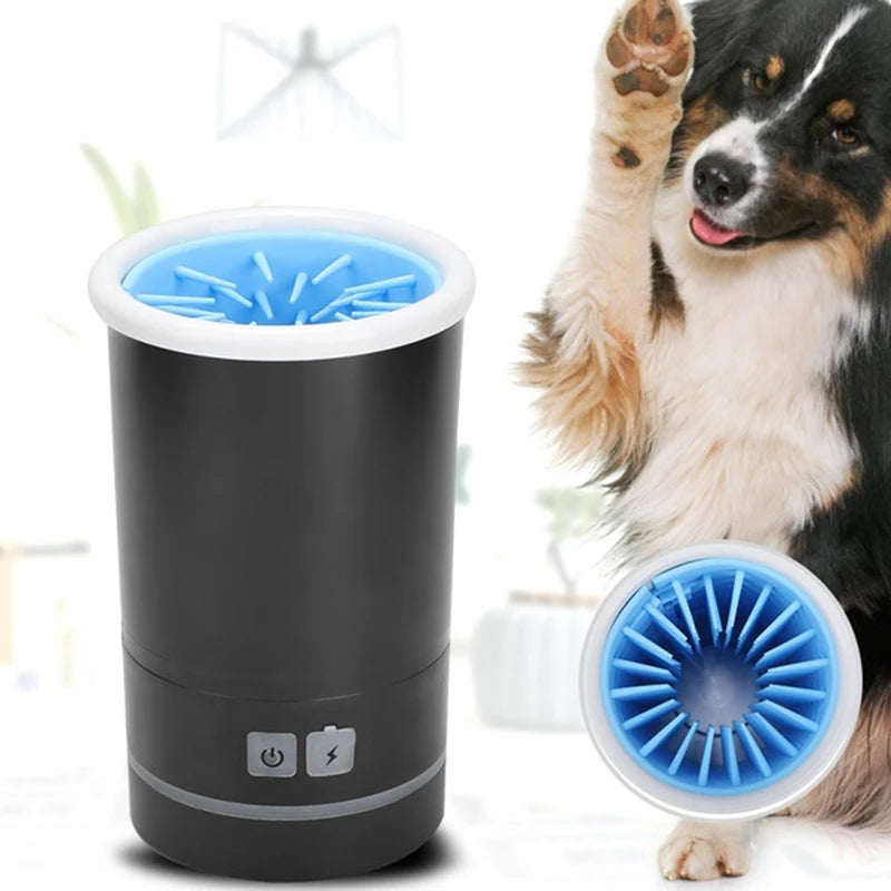 USB Rechargeable Electric Dog Paw Cleaner Automatic Pet Foot Paw Cleaner Cat and Dog Massage Foot Wash Cup Pets Cleaning Tools - Ponza Magazine